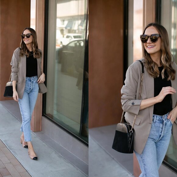 EVERLANE 100% lyocell the easy blazer (sz10) - Picture 1 of 16